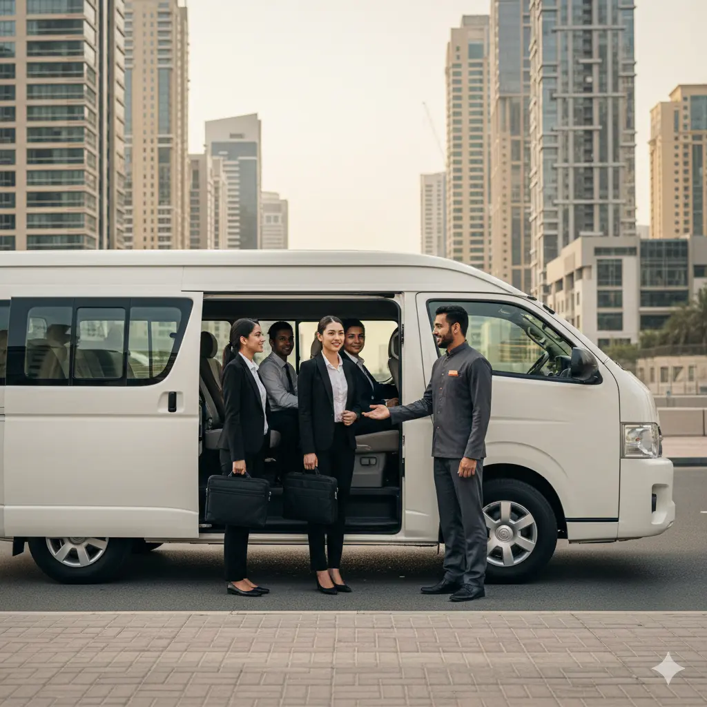 staff trasnport from sharjah to dubai